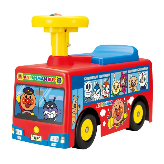 【ANPANMAN 麵包超人】下一站停靠！麵包超人 公車造型乘用車(1.5~5歲-)