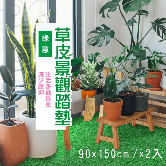 【貝力】仿草皮輕量人工草皮(90x150cm/二入組)