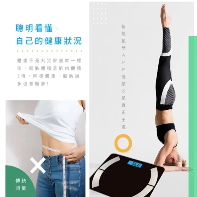 【WISER精選】健康管家藍牙體重計/健康秤/家用體脂計(12項健康管理數據APP)