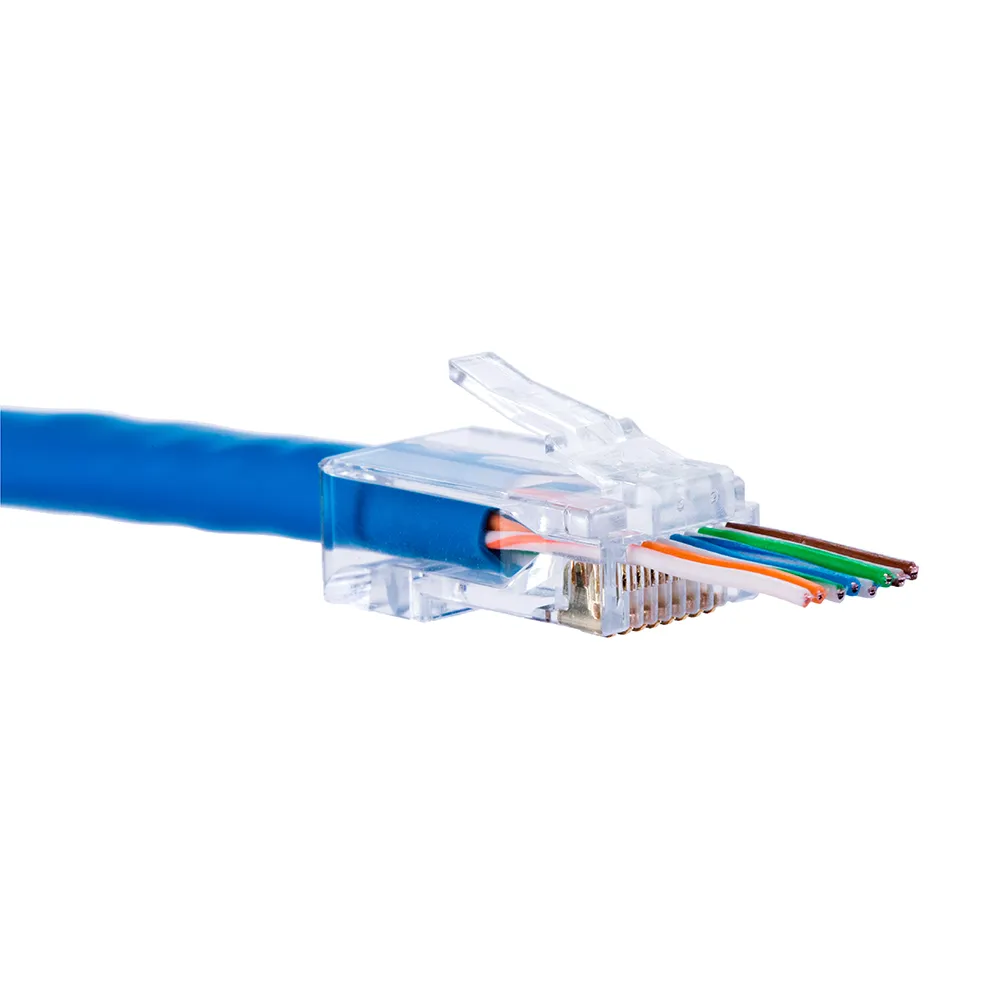 【美國T3】Cat6 穿透式水晶頭 UTP 50入(水晶頭 / 網路線頭)