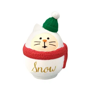 【台隆手創館】DECOLE不倒翁貓咪雪人