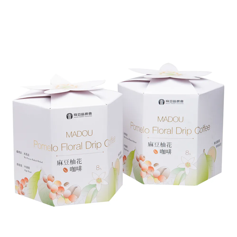 【農會】麻豆柚花濾掛式咖啡禮盒X1盒(10gX8包/盒  伴手禮 年節禮盒)