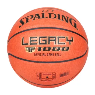 【SPALDING】TF-1000 LEGACY  #7合成皮籃球- 7號球 斯伯丁 橘黑金(SPA76963)
