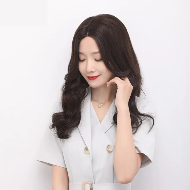 【巴黎精品】現貨+預購 女假髮整頂真髮透氣假髮片輕量假髮免打理隱形增髮整頂假髮(大波浪長捲髮p1ad20)