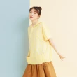 【Dailo】格子連帽-女短袖上衣 連帽 黃(黃色/版型適中)