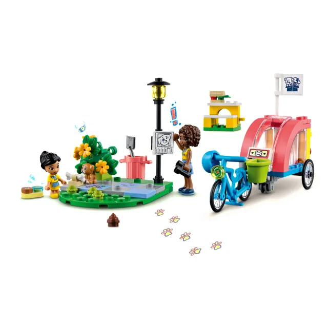 【LEGO 樂高】Friends 41738 狗狗救援腳踏車(玩具車 兒童玩具 寵物玩具)