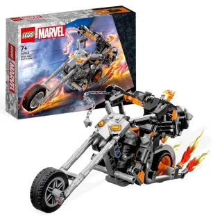 【LEGO 樂高】Marvel超級英雄系列 76245 Ghost Rider Mech & Bike(漫威 惡靈戰警 模型 禮物)