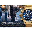 【elegantsis 愛樂時】傑本尼氏 經典石英腕錶/藍 45.5mm(ELJT48MQS-OB04MA)