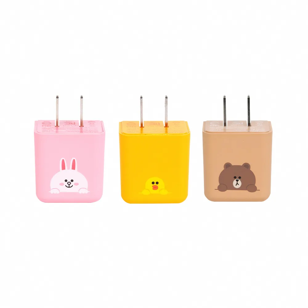 【LINE FRIENDS】30W Type-C PD快充 雙孔充電器/旅充