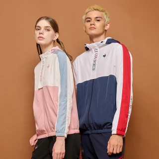 【LE COQ SPORTIF 公雞】防潑水運動基礎防風外套 男女-4色-LWQ63791