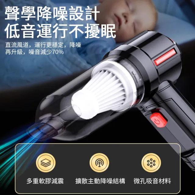 【SUITU】三合一無線手持吸塵器 車家兩用 便攜式除塵器(吸塵器 吹塵器 抽氣機 吹氣機)