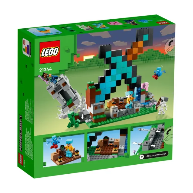 【LEGO 樂高】Minecraft 21244 The Sword Outpost(當個創世神 巨大鑽石劍)