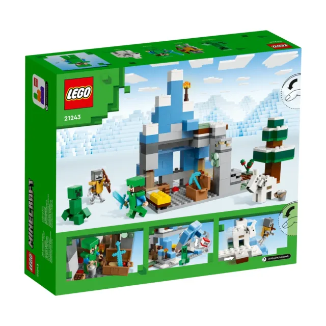 【LEGO 樂高】Minecraft 21243 The Frozen Peaks(當個創世神 霜凍山峰)