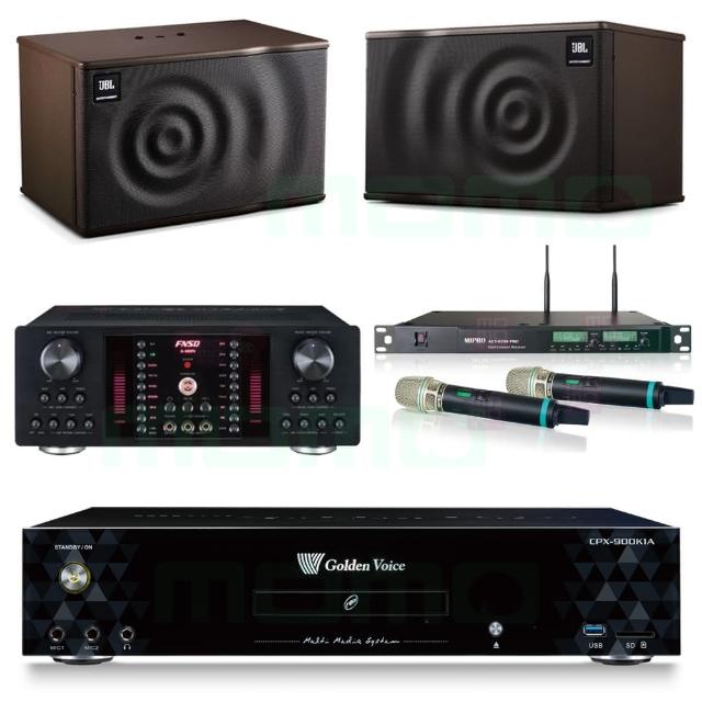 【金嗓】CPX-900 K1A+FNSD A-480N+ACT-8299PRO++JBL MK10(4TB點歌機+擴大機+無線麥克風+喇叭)