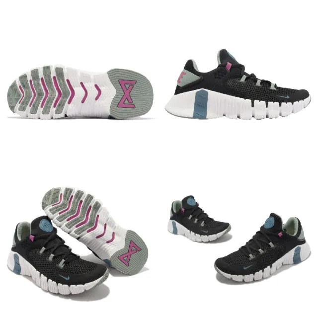 【NIKE 耐吉】訓練鞋 Wmns Free Metcon 4 女鞋 男鞋 黑 綠 復古 經典 健身 運動鞋(CZ0596-004)