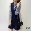 【初色】冬季針織連身連衣裙洋裝-8款任選-65176(F可選)