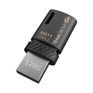 【TEAM 十銓】M211 128GB USB3.2 OTG 隨身碟(防潑水+終身保固)