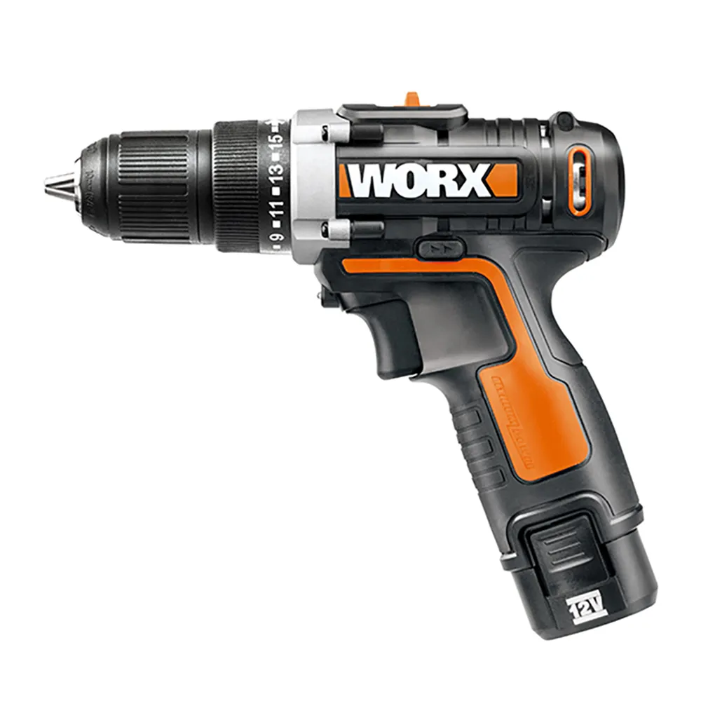 【WORX 威克士】12V鋰電無刷震動電鑽雙電池+彩虹螺絲起子頭42件套組(WU128.6+WA1149)