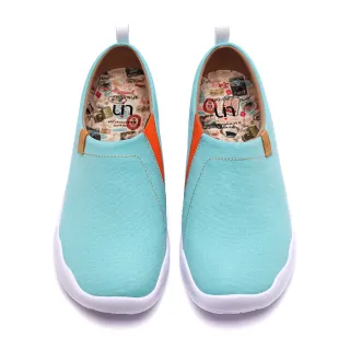 【uin】西班牙原創設計 女鞋 托萊多素色淺藍休閒鞋W0101047(彩繪)