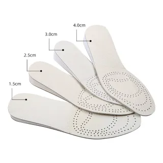 【DAYOU】los1254增高墊內增高鞋墊頭層牛皮全墊男女1.5cm至4cm減震隱形鞋墊透氣(大友)