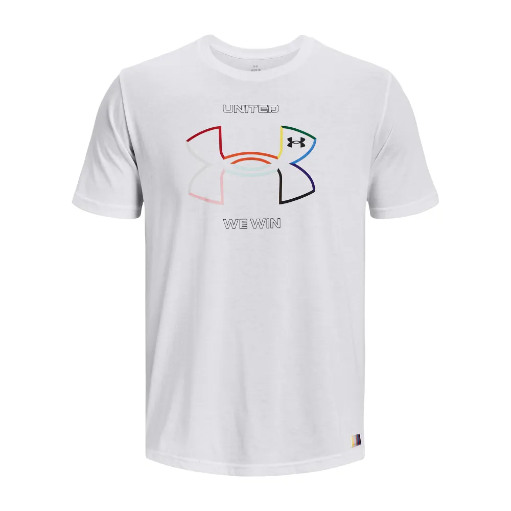 【UNDER ARMOUR】UA 男 PRIDE短T-Shirt_1378899-100(白)