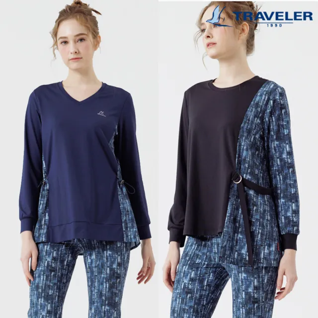 【TRAVELER 旅行者】女款消臭吸排抗UV上衣_222TR821.822(抗UV/吸濕排汗)