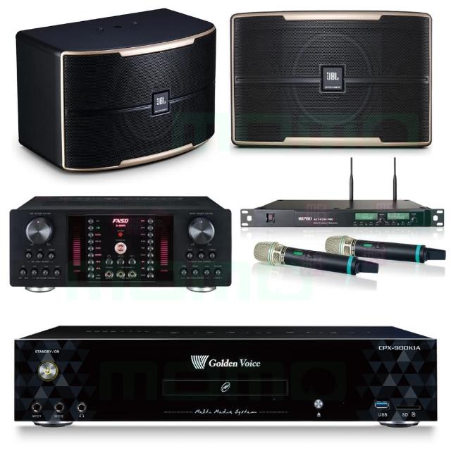 【金嗓】CPX-900 K1A+FNSD A-480N+ACT-8299PRO++JBL Pasion 10(4TB點歌機+擴大機+無線麥克風+喇叭)