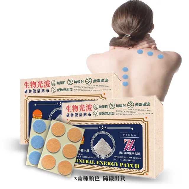 【登豐】生物光波礦物能量貼布2盒入(遠紅外線、無藥性、美容舒壓、肌肉緊繃、疲勞)