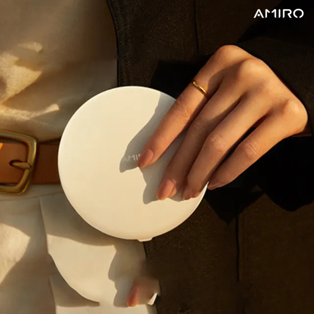 【AMIRO】LED隨身化妝鏡(隨身鏡 自拍鏡 輕巧收納 放大 方便攜帶)