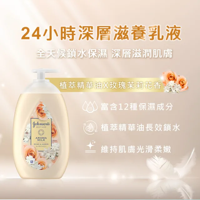 【Johnsons 嬌生】美體主張乳液500ml(任選_24小時水感/深層滋養/煥采透亮)