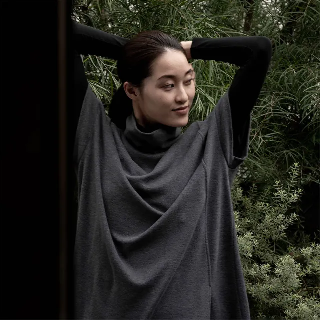 【Tani】女高領連身短袖裙(女高領連身短袖裙恆溫保暖系列70110)