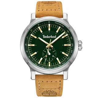 【Timberland】天柏嵐 DISCOLL系列 戶外雅痞石英錶-綠x卡其/46mm 禮物 送禮 推薦(TDWGF2231002)