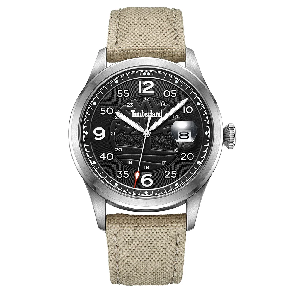 【Timberland】天柏嵐 CORNWALL系列 經典復刻石英錶-黑面/42mm 母親節 送禮 禮物(TDWGN2237506)