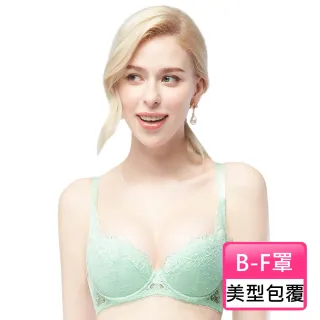 【Swear 思薇爾】戀之物語系列B-F罩蕾絲包覆女內衣(仙饌綠)_出清品