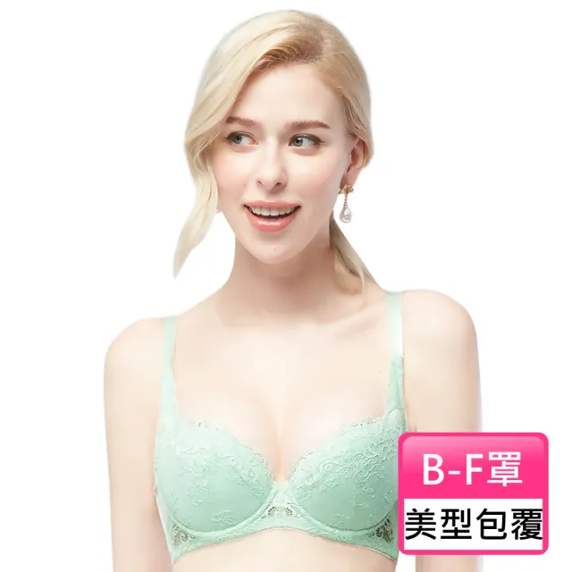 【Swear 思薇爾】戀之物語系列B-F罩蕾絲包覆女內衣(仙饌綠)