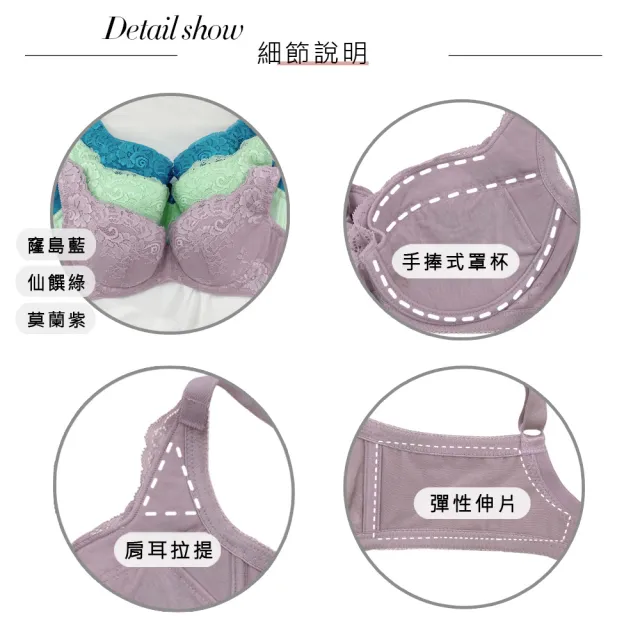 【Swear 思薇爾】戀之物語系列B-F罩蕾絲包覆女內衣(窿島藍)_出清品