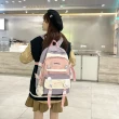 【KOKOYI】學院風抗震防潑水多層次可分類搭配五件組學生後背包收納包(背袋 零錢包 電腦包 束口袋 鉛筆袋)