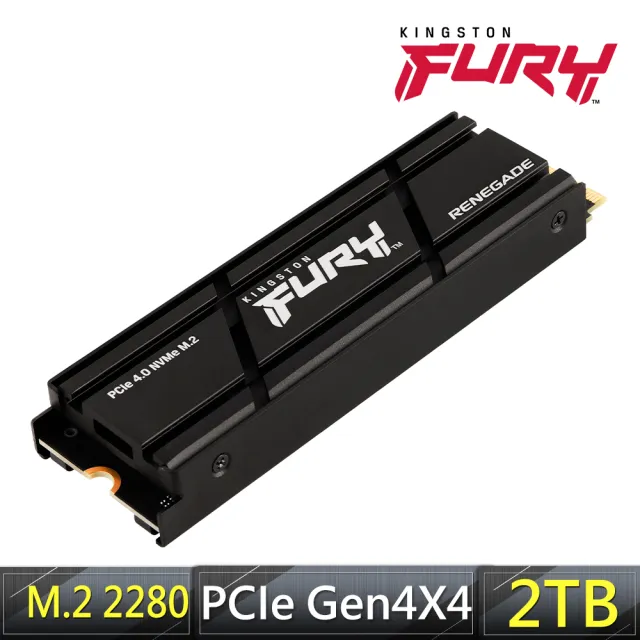 【Kingston 金士頓】FURY Renegade SFYRDK/2000G PCIe 4.0 NVMe M.2 SSD(SFYRDK/2000G)