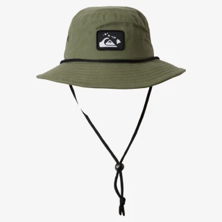 【Quiksilver】男款 配件 戶外運動帽 漁夫帽  休閒帽 衝浪帽 HI VENTURE BUCKET(軍綠)