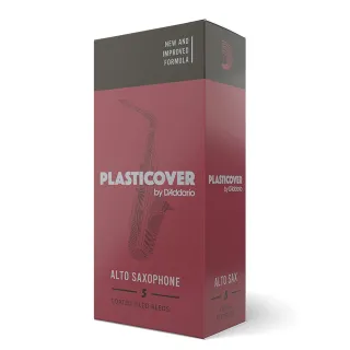 【D’Addario】Plasticover PC-A 中音薩克斯風竹片 5片裝 黑竹片 RICO(ALTO SAX REEDS)