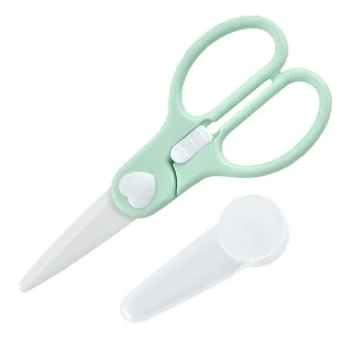 【安全不傷手】寶寶陶瓷輔食剪刀(外出 食物剪 兒童剪 安全剪 副食品剪 媽咪必備)