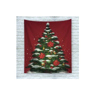 【北熊の天空】聖誕掛布 聖誕節氣氛布置 聖誕樹 耶誕節 耶誕掛布 掛布 牆面掛布(聖誕樹掛布 掛毯)