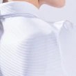 【PING】女款V字網點印條紋長袖POLO衫-白(吸濕排汗/抗UV/GOLF/高爾夫球衫/RA22207-87)