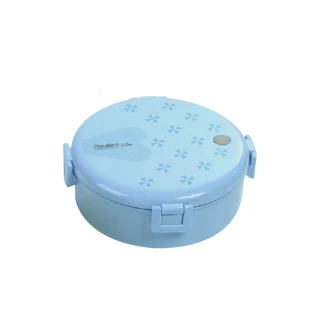 【瑞士LUCUKU】多功能保溫保冷便當餐盒18cm FA-001 藍(全新庫存品)