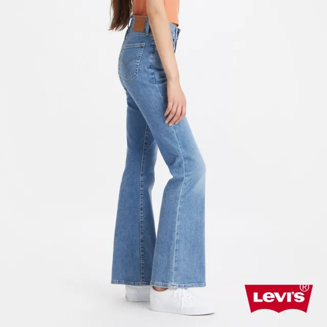 【LEVIS】女款 726高腰修身寬管靴型牛仔長褲/精工輕藍染水洗/義大利丹寧/彈性布料 熱賣單品 A3410-0009