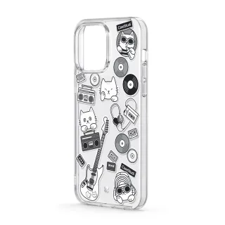 【CaseStudi】iPhone 14 Pro Max 6.7吋 CAST 透明保護殼 - 音樂貓(iPhone 14 保護殼)