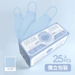 【華淨醫材】4D立體醫療口罩-冰湖藍(成人25入/盒)