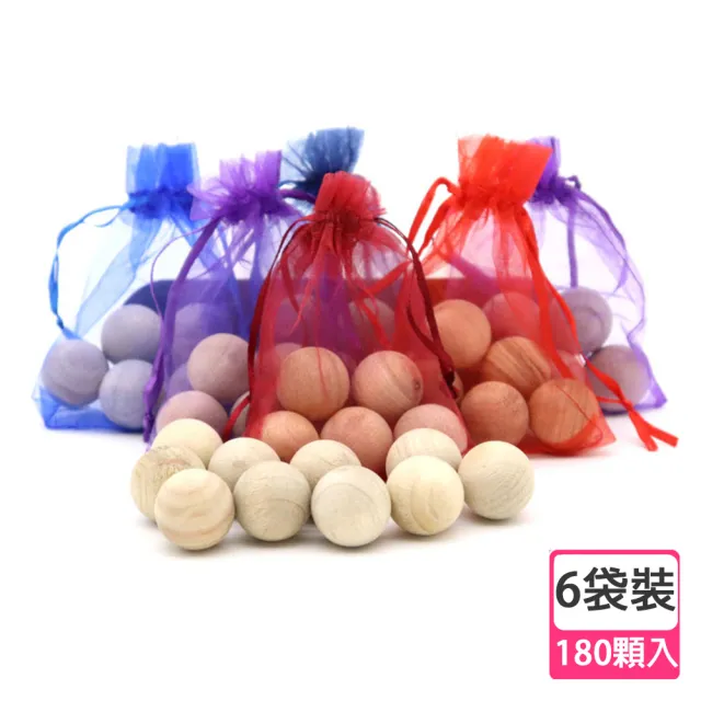 【E-Life】天然純香驅蟲抗菌樟木球-180顆6袋裝(驅螞蟻/蚊蠅/蟑螂/樟木/純香)