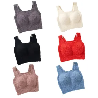 【CHANMODE 香茉】秋冬舒適無痕羊毛絨保暖背心(羊羔毛Bra T)