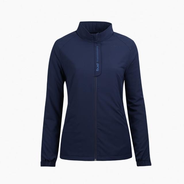 【PING】女款腰側沖孔防潑水休閒鋪棉外套-深藍(蓄熱保溫/GOLF/高爾夫/RC22212-58)